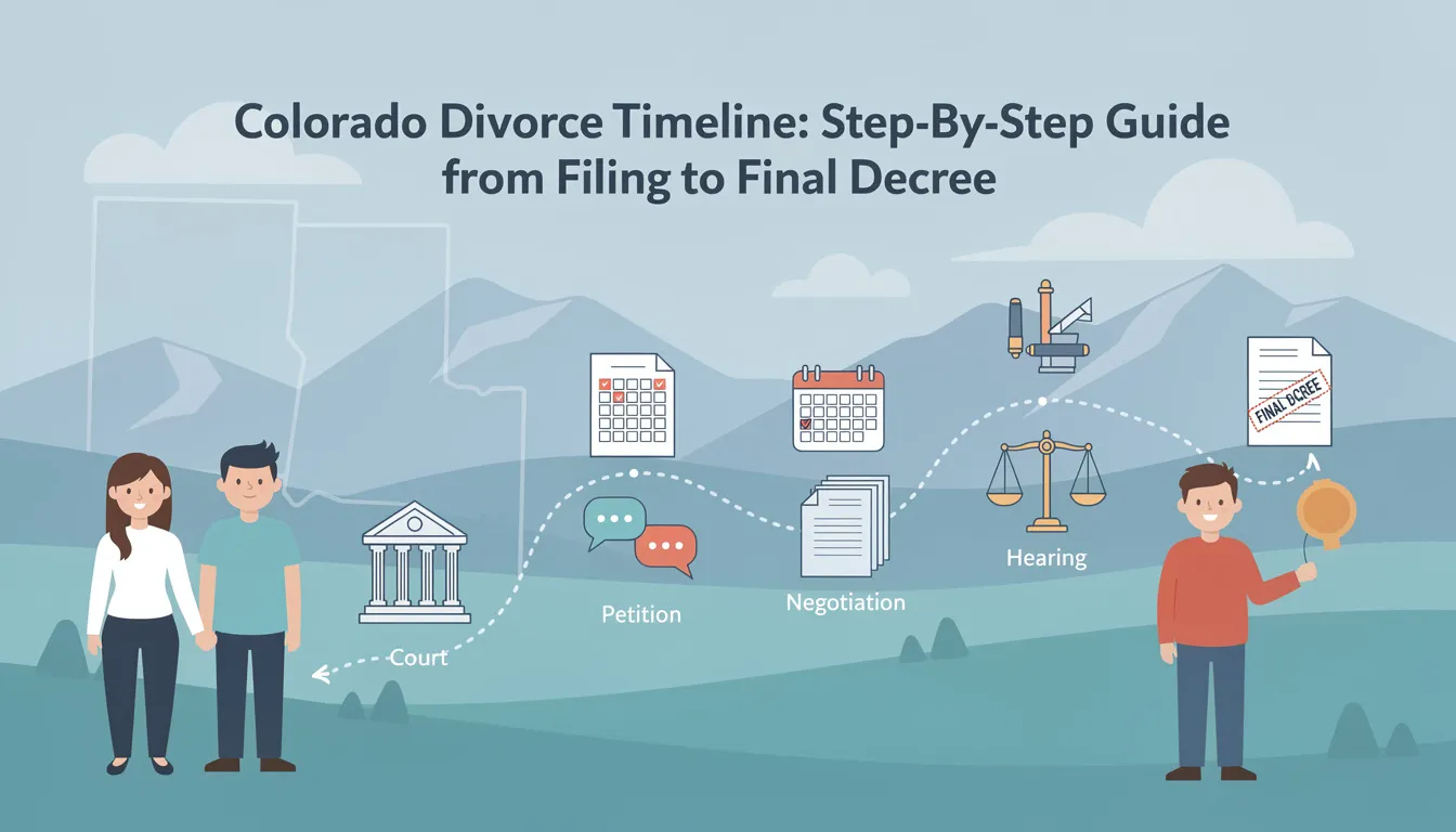 Colorado divorce process for divorce petition, child custody, temporary orders hearing & divorce in colorado 